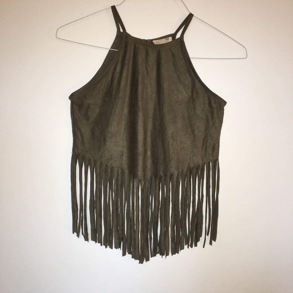 Fringe crop top